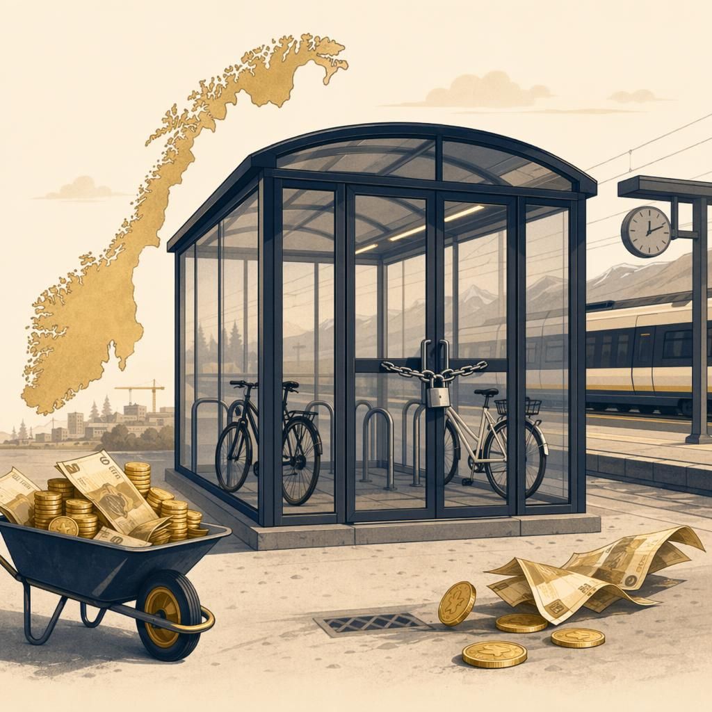 Illustrasjon: Sykkelhotell til fem millioner – 29 abonnenter